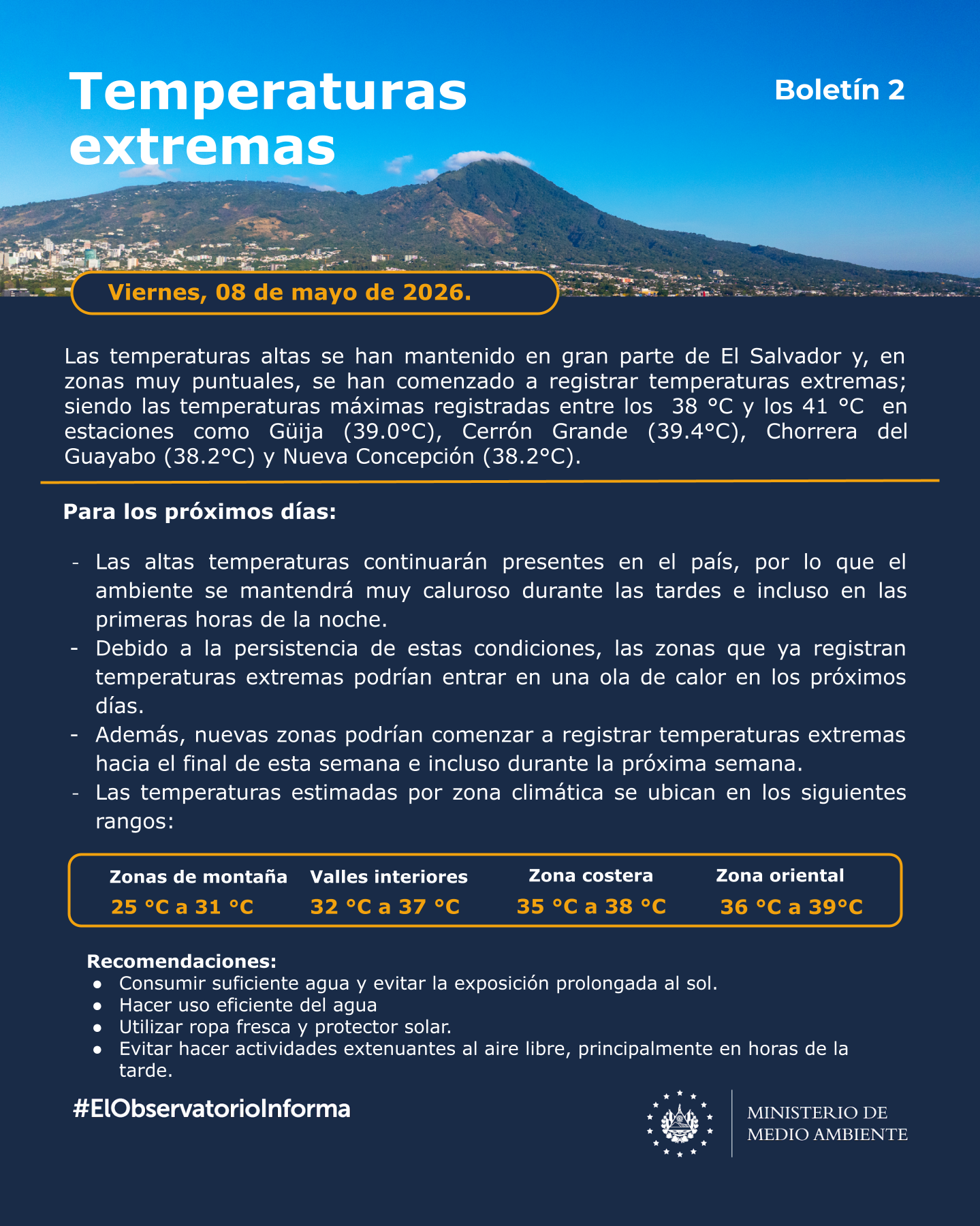 Boletín de Temperaturas Extremas